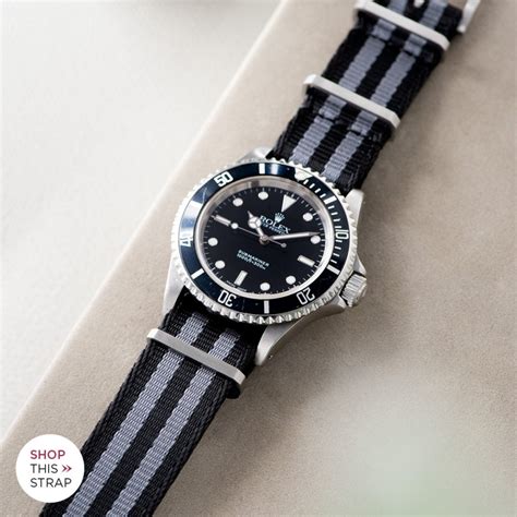 nato strap for rolex submariner|rolex submariner with rubber strap.